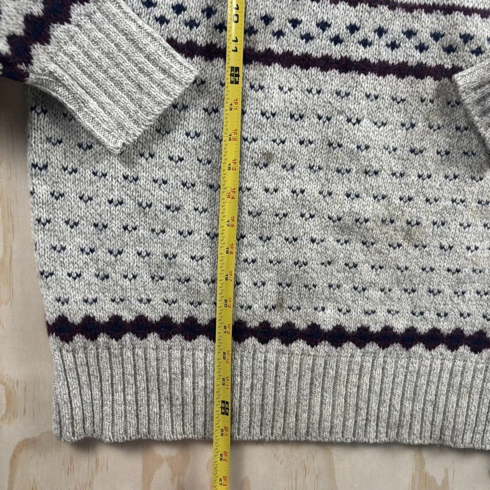 Vintage Susquehanna Trail Outfitters Sweater Mens Large‎ Fair Isle Ski Pullover